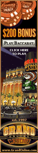 Play baccarat at Grand Online Casino now!